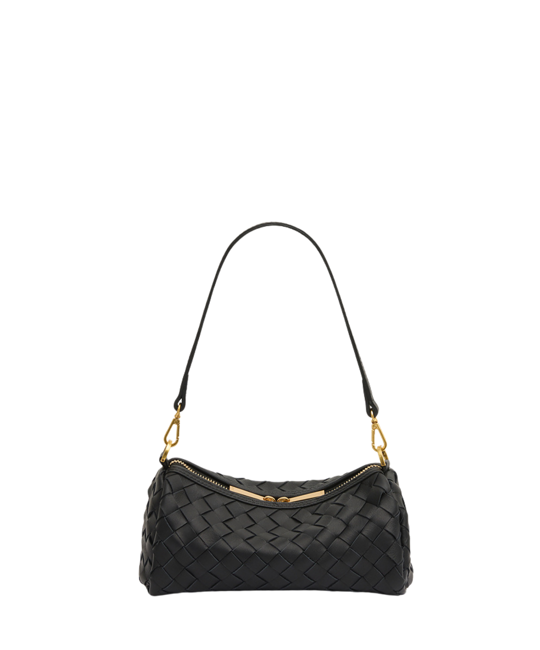 Vivi Woven Shoulder Crossbody Black