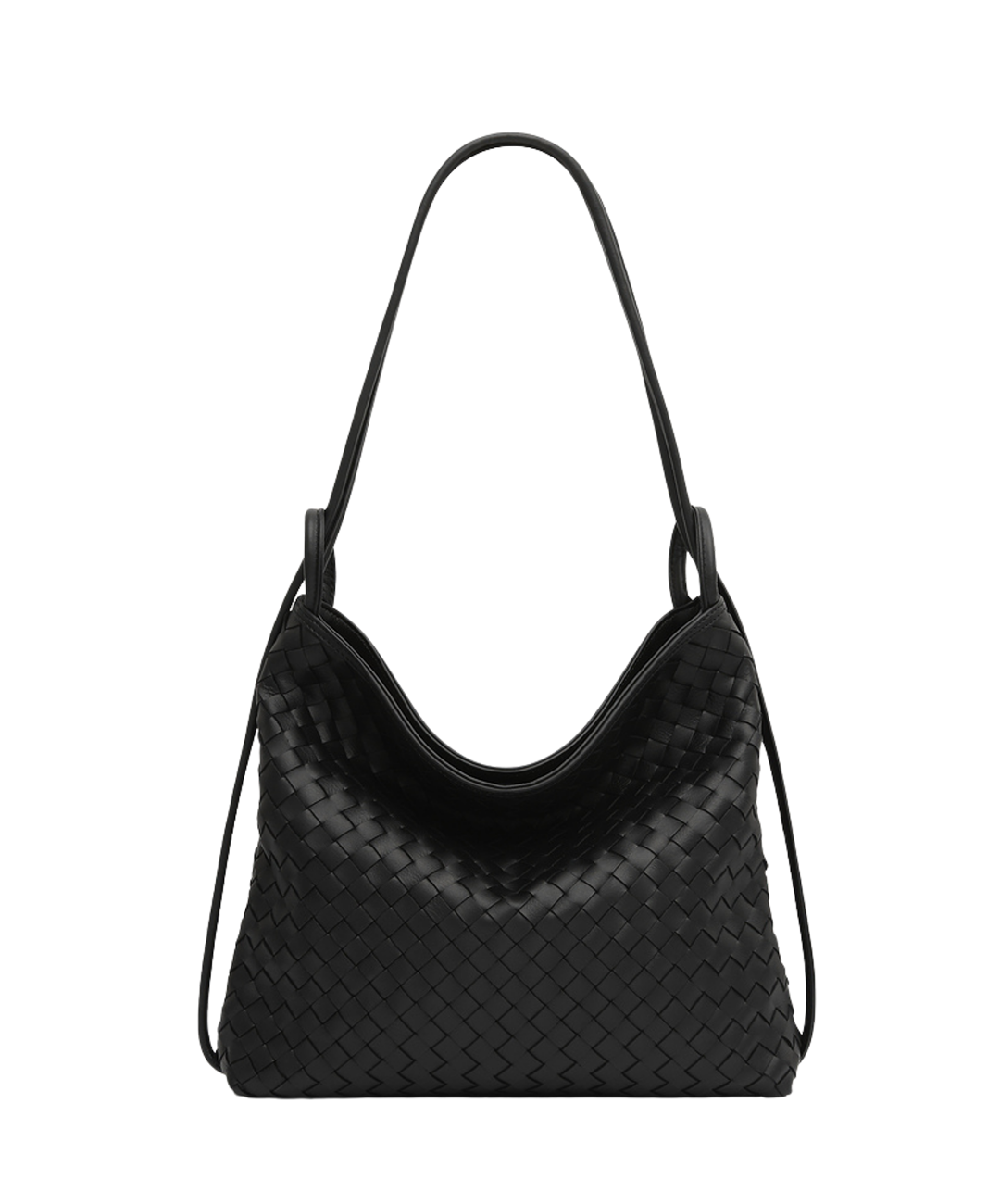 Woven Bella Convertible Backpack Black