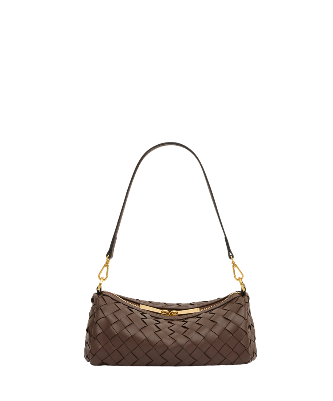 Vivi Woven Shoulder Crossbody Chocolate