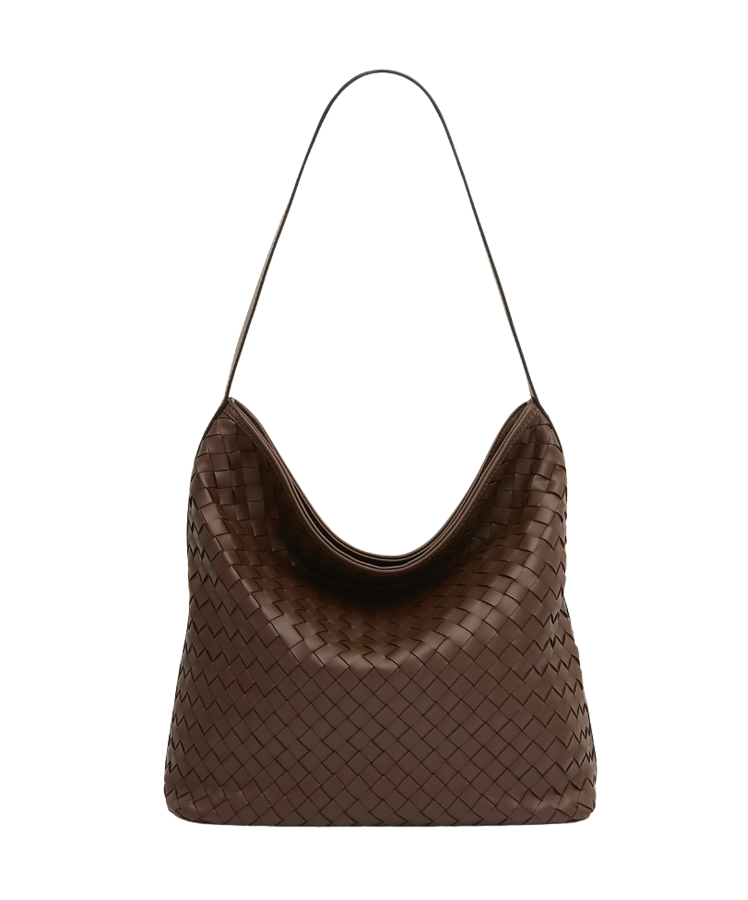 Bianca Woven Hobo Chocolate