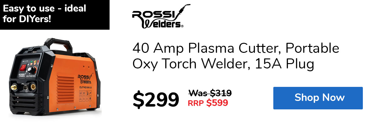 40 Amp Plasma Cutter, Portable Oxy Torch Welder, 15A Plug