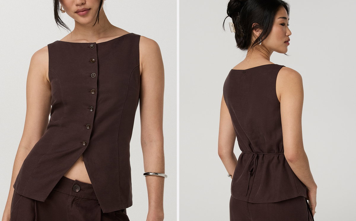 Trestles Twill Button Down Tank