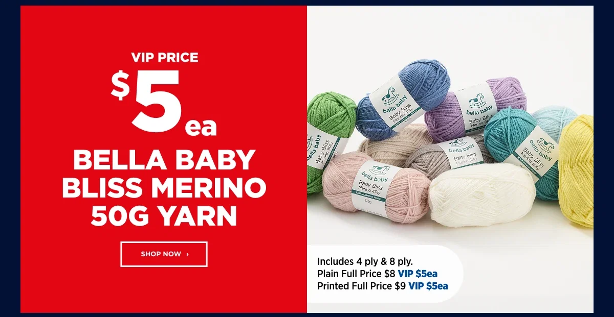 Bella Baby Bliss merino 50g Yarn