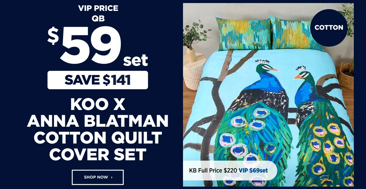 Koo X Anna Blatman Cotton Quilt Cover Set
