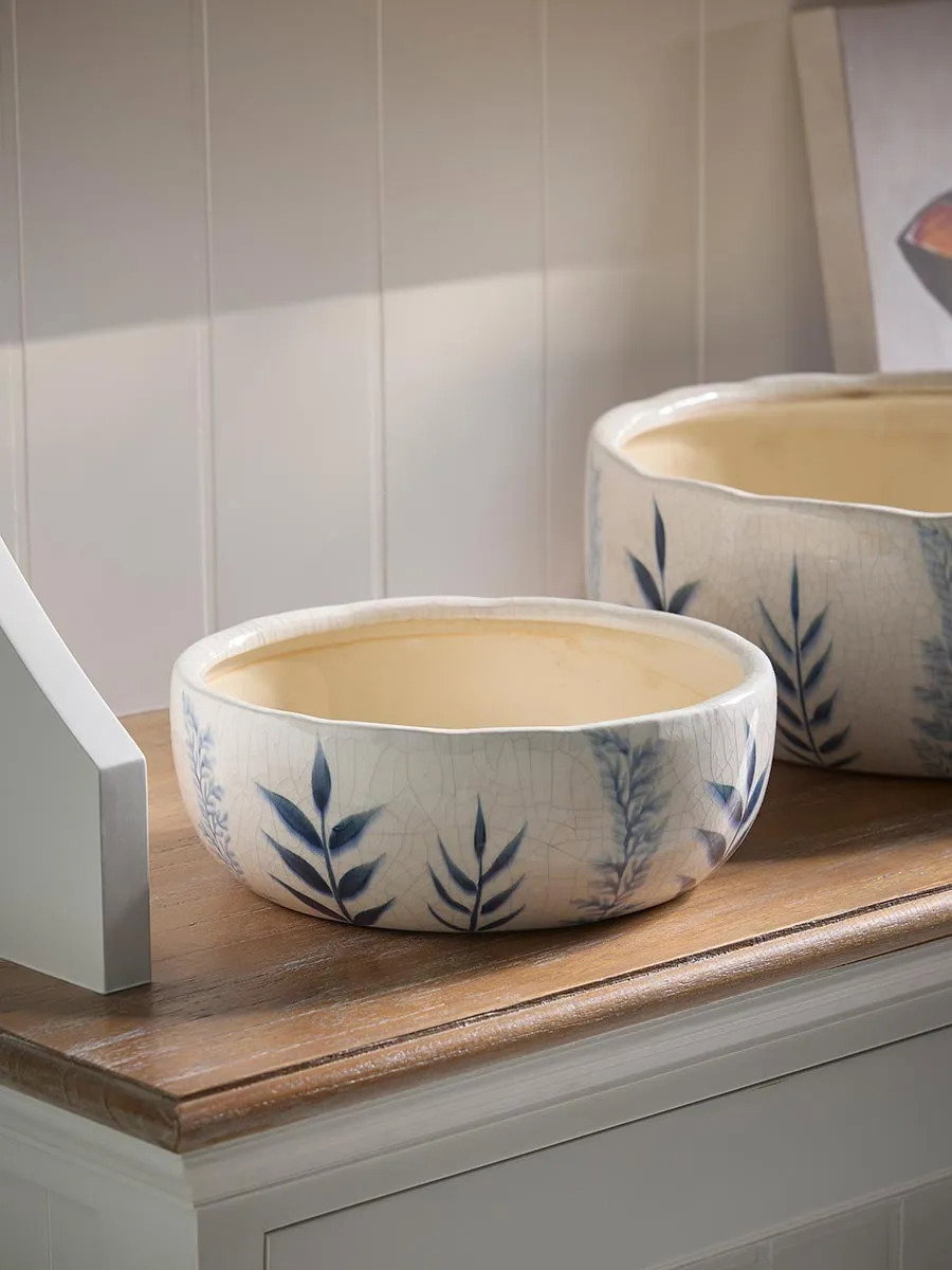 Blue Flora Bowl - Small