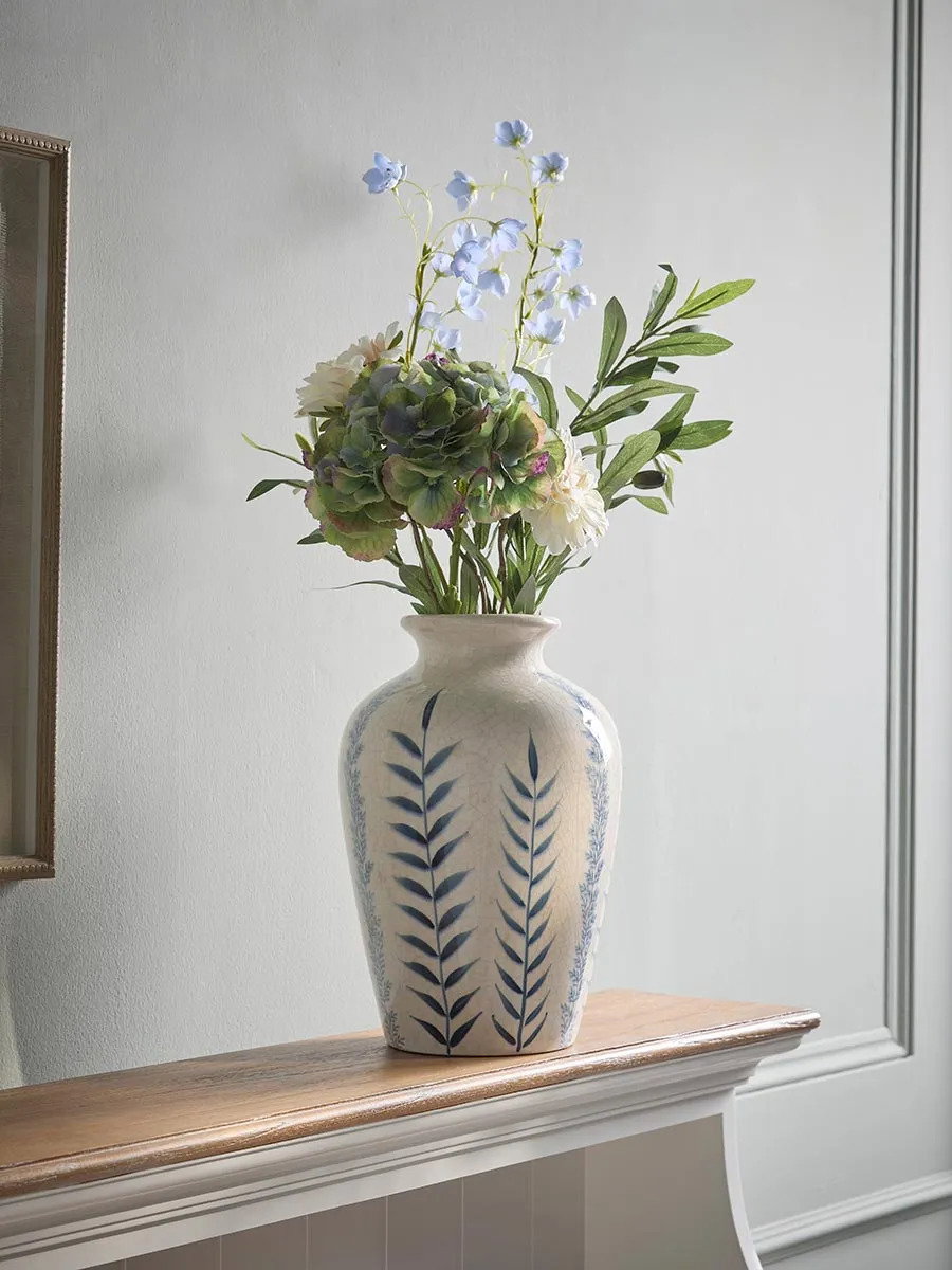 Blue Flora Vase