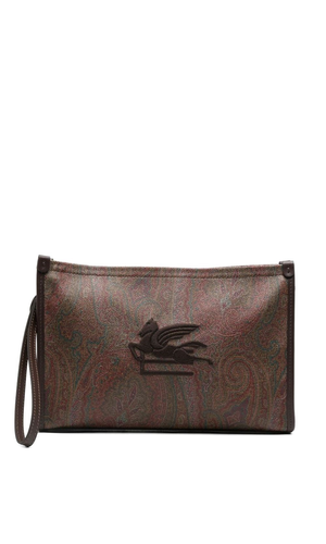 Paisley print pouch