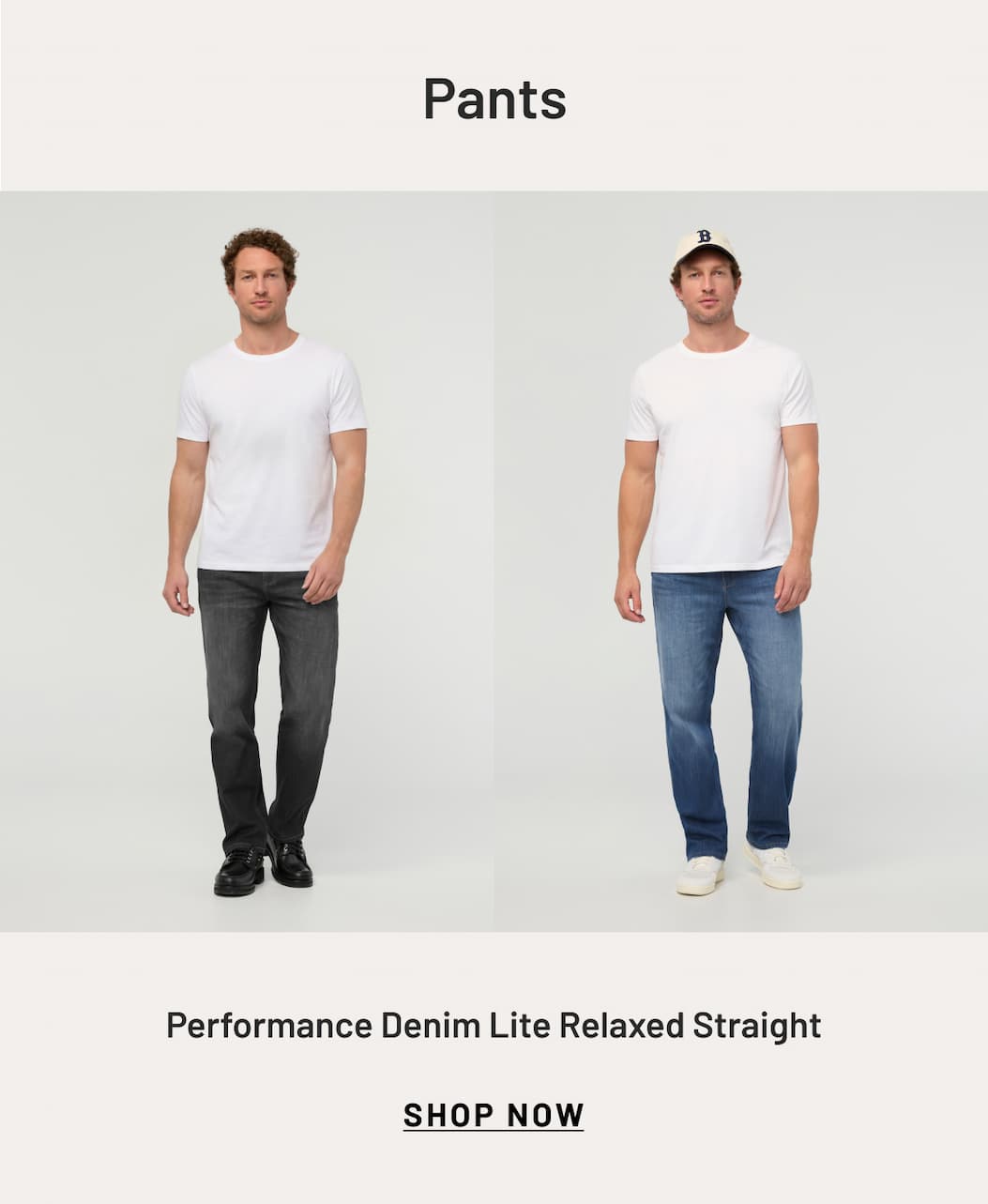 Performance Denim Lite Relaxed Straight