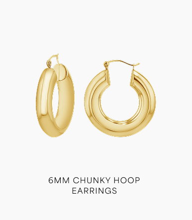 6mm Chunky Hoop Earrings