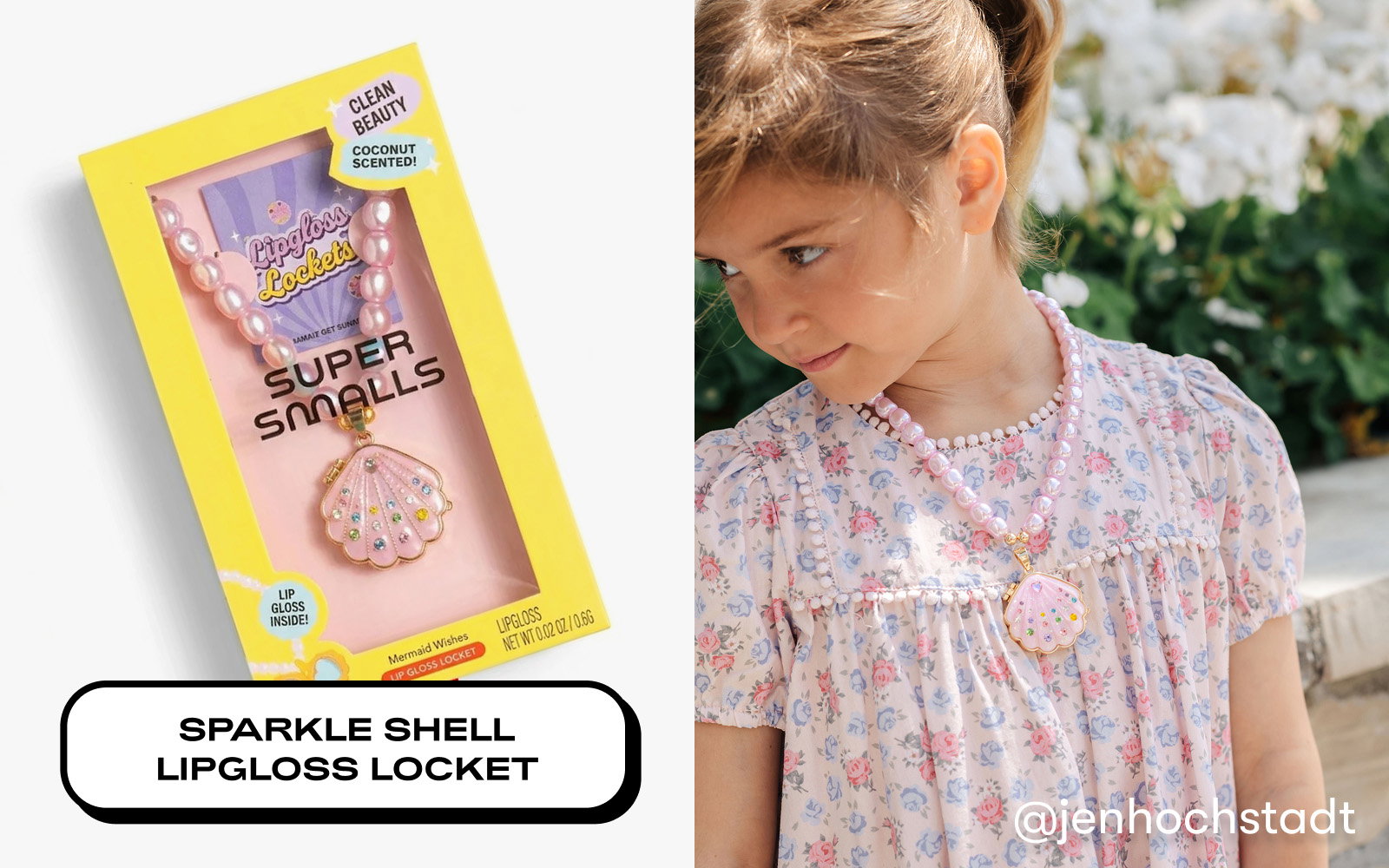 Sparkle Shell Lipgloss Locket