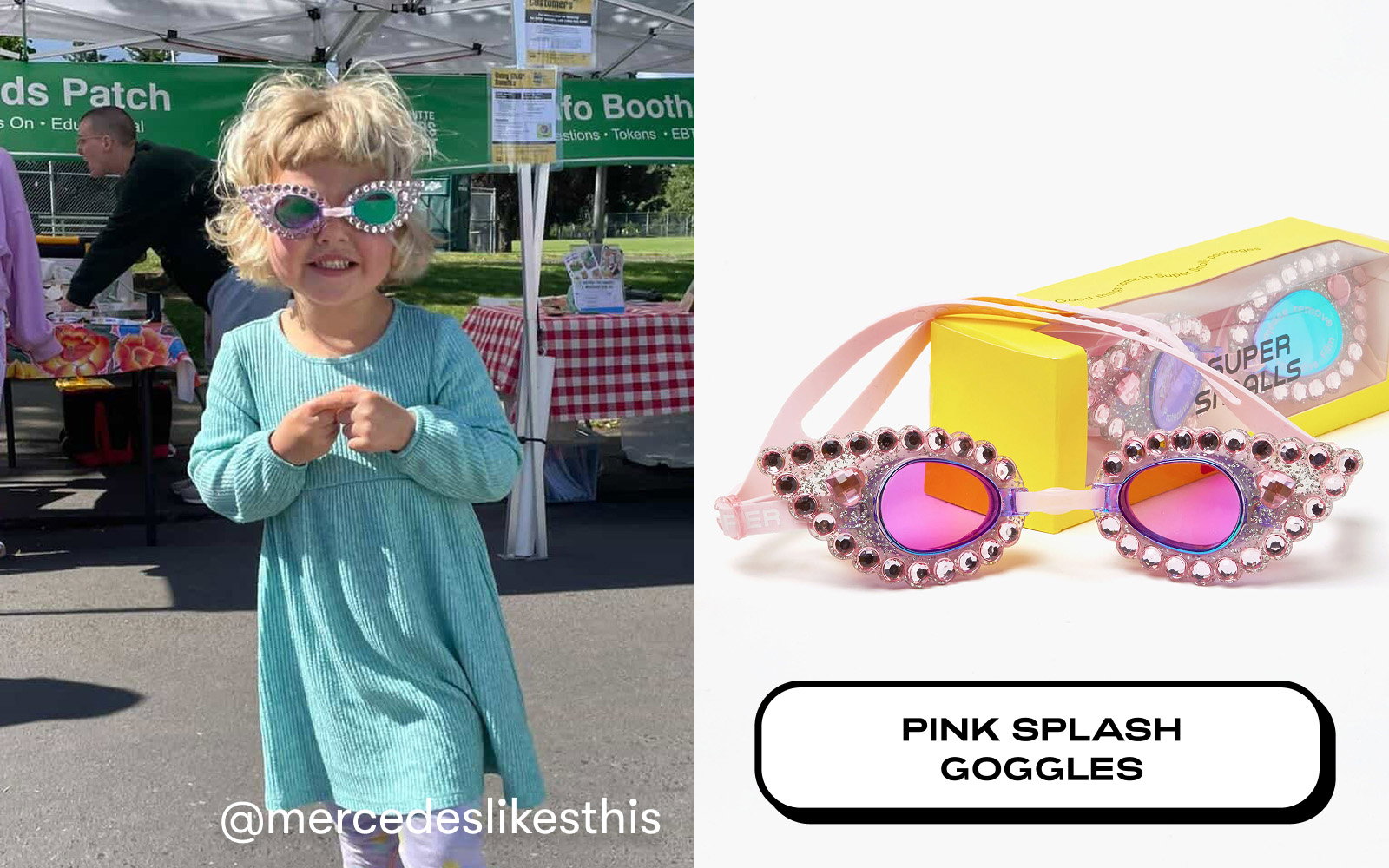 Pink Splash Goggles