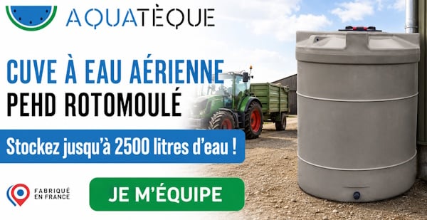 Cuve de stockage d’eau 3000 Litres Aquatèque