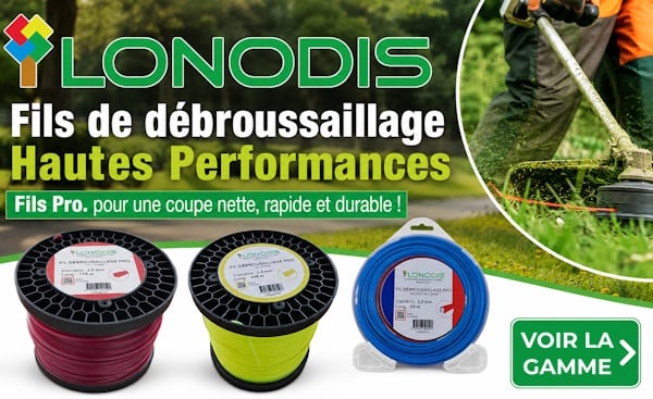 Fils de débroussaillage Pro. profil étoilé - Renforcés en particules d’aluminium