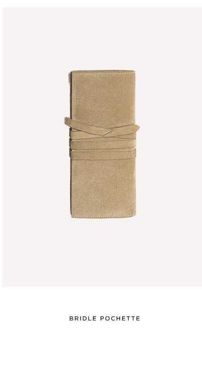 Bridle Suede Pochette Clutch