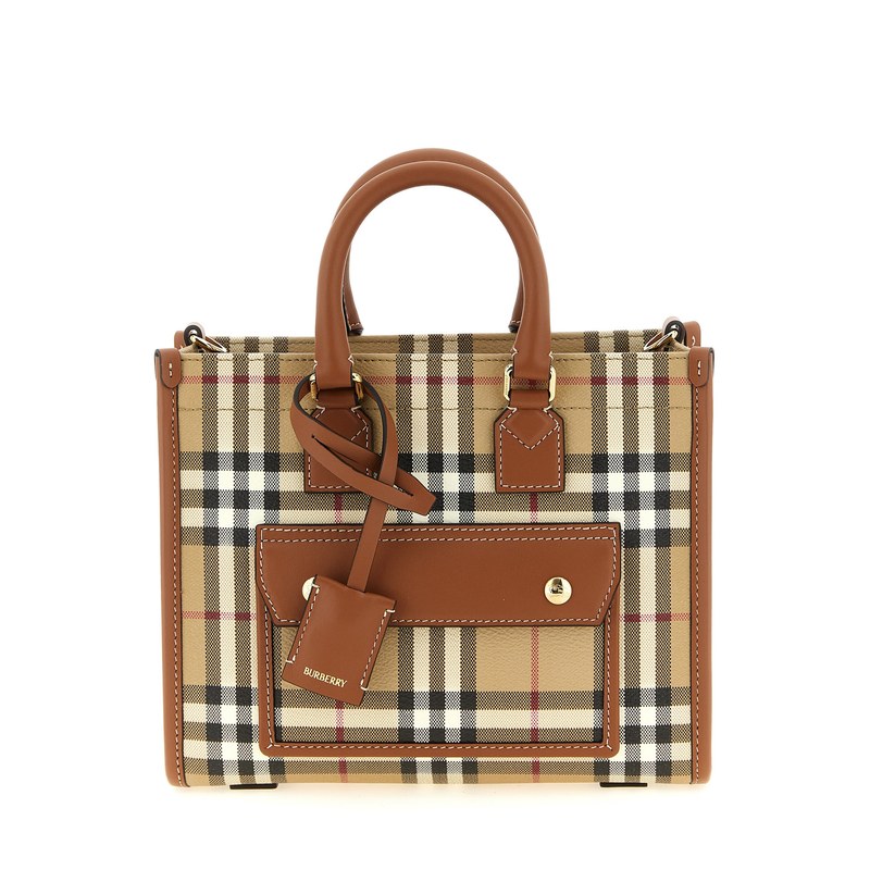 Burberry Freya Tote Bag — Beige