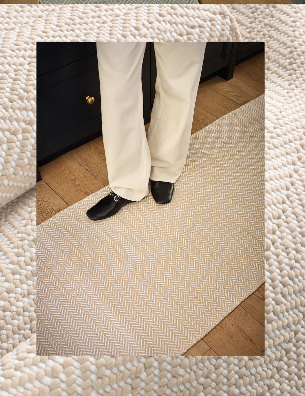 Shop Herringbone Handwoven Indoor/Outdoor Rug