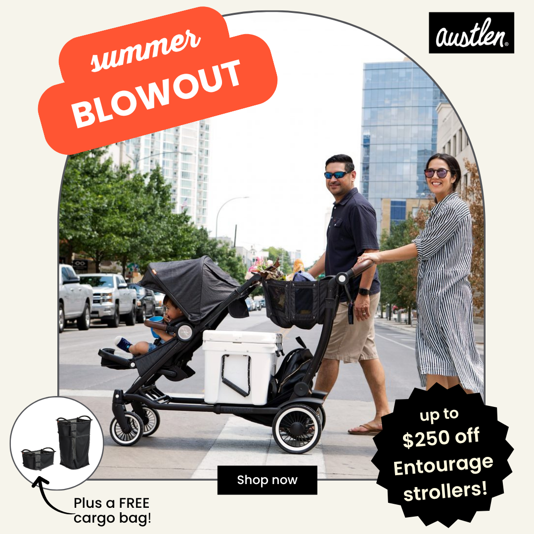Summer Blowout! Get $250 Off Select Entourage 2.0 Strollers plus free gift