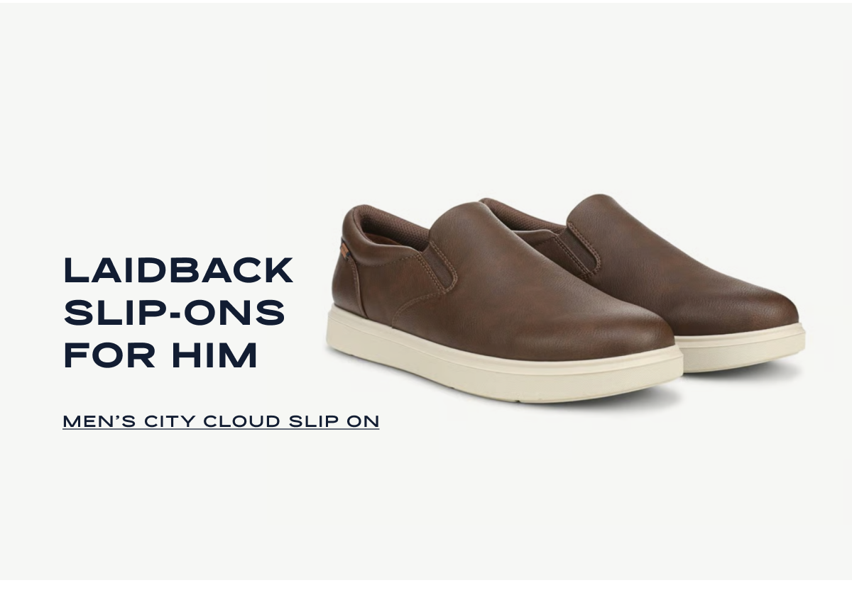 Laidback Slip-ons For Him | Men’s City Cloud Slip On
