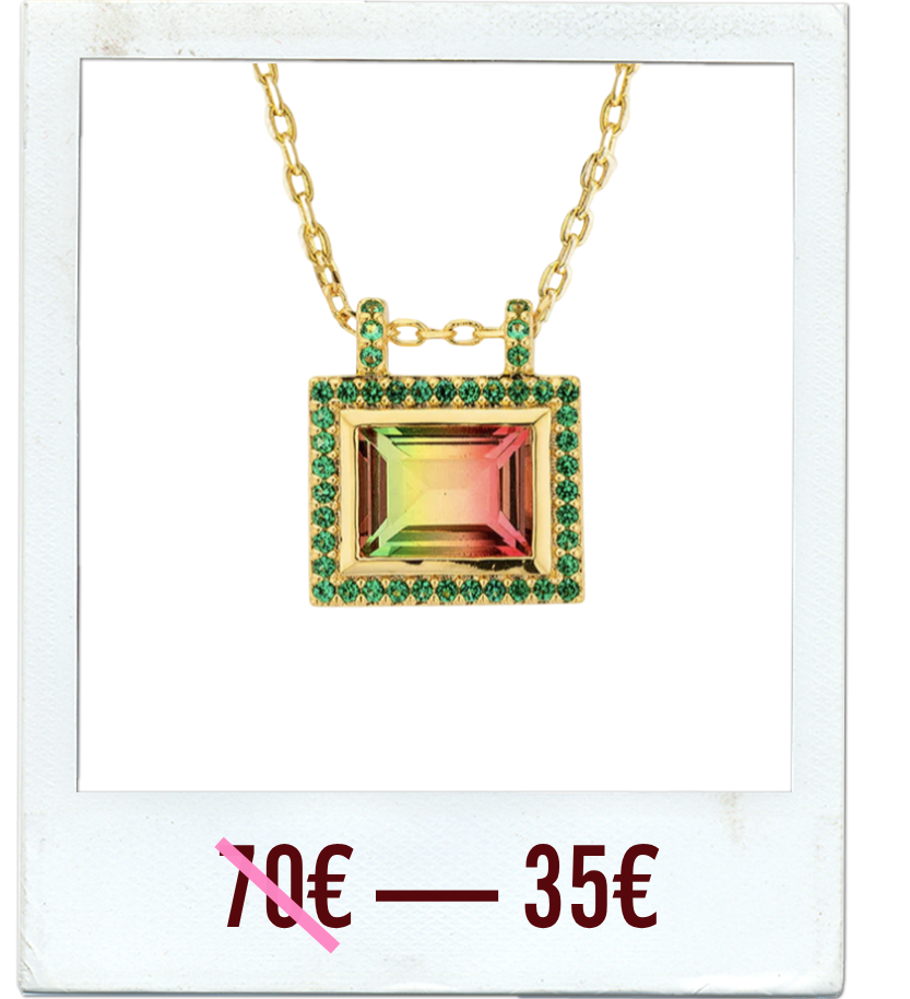NECKLACE - GREEN WATERMELON EL PASO
