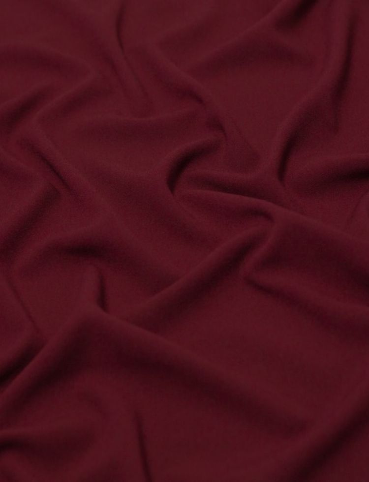 Minerva Core Range Stretch Woven Viscose Crepe Fabric Wine