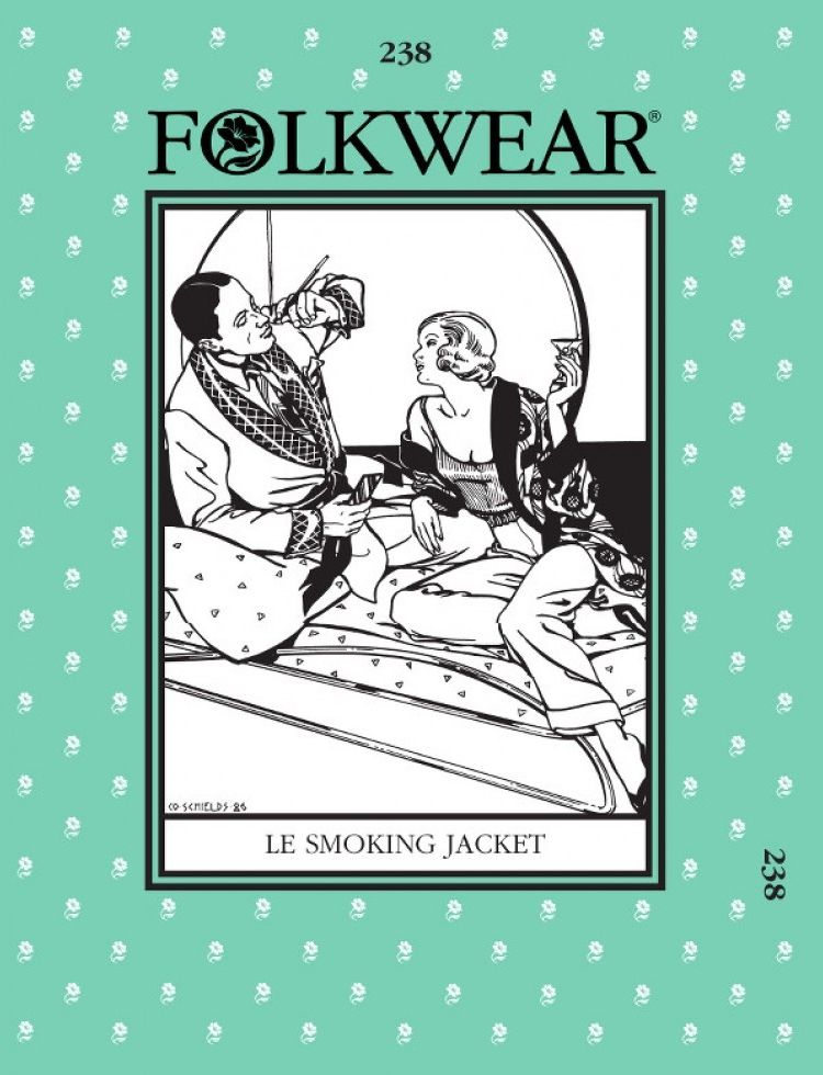 Folkwear Patterns Sewing Pattern Le Smoking Jacket