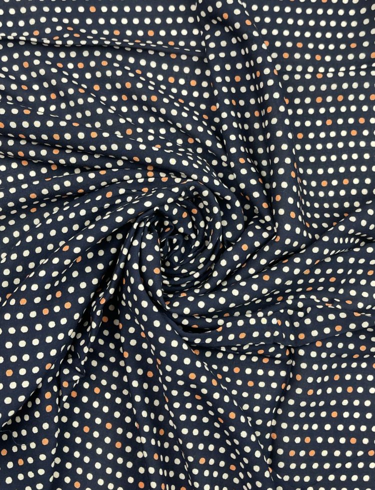 Art Gallery Fabrics Oh Meow Rayon Challis Fabric Paw Some Night