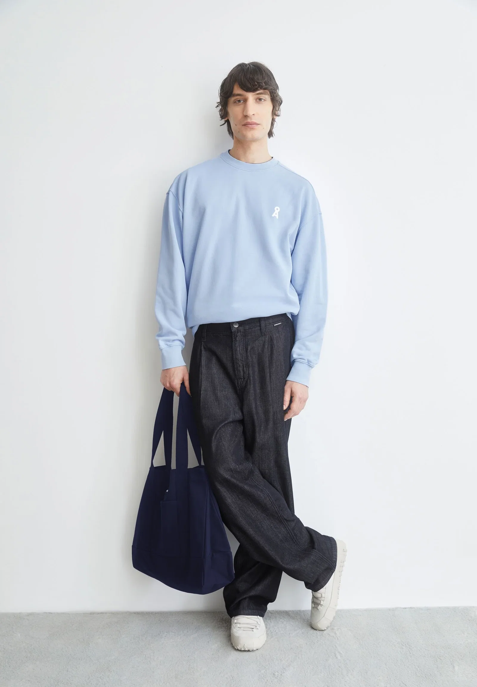 CROSSBODY TOTE BAG | tinted navy
