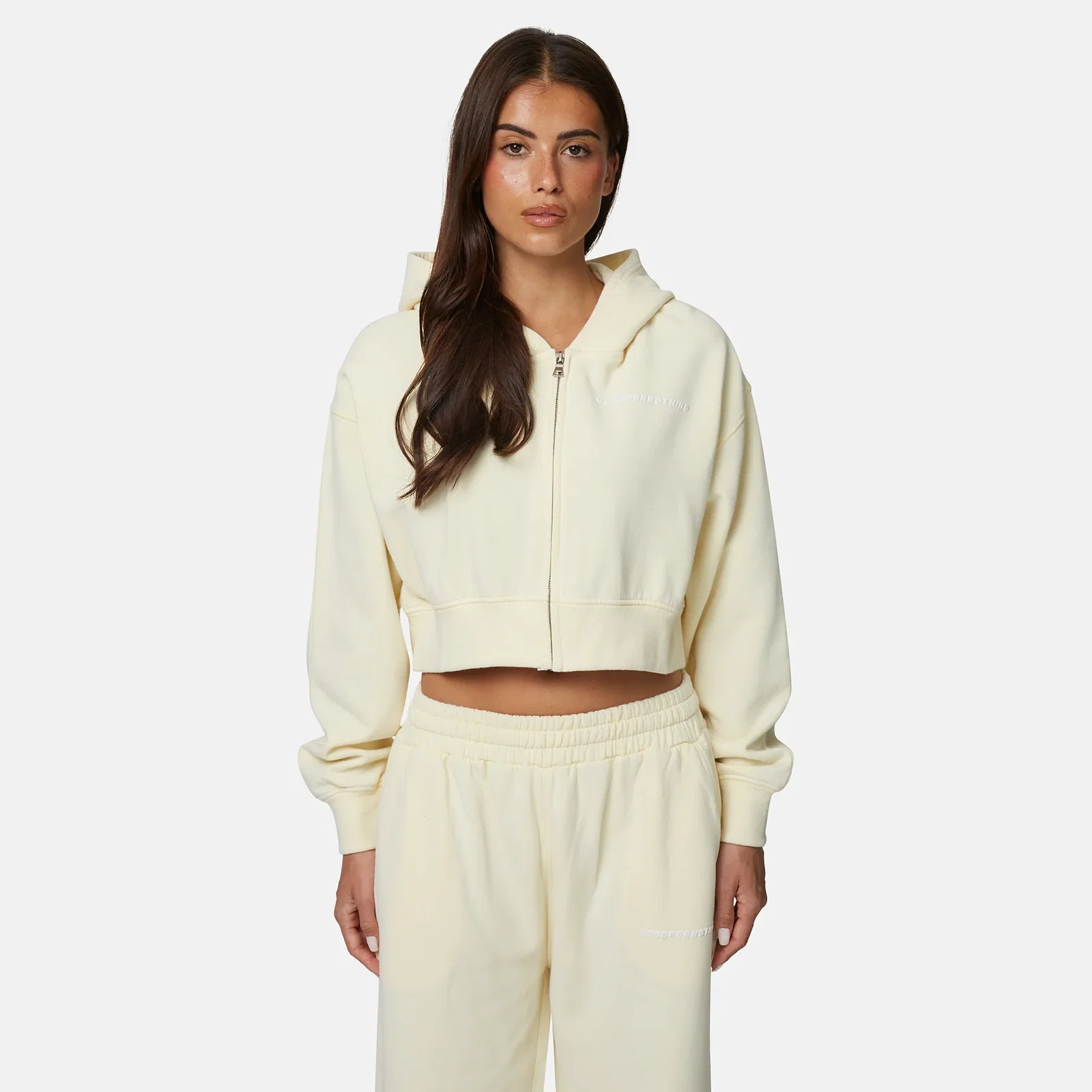 Image of Vintage Washed Lemon Zip Hoodie