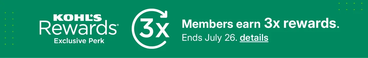 kohl's rewards members earn 3x rewards