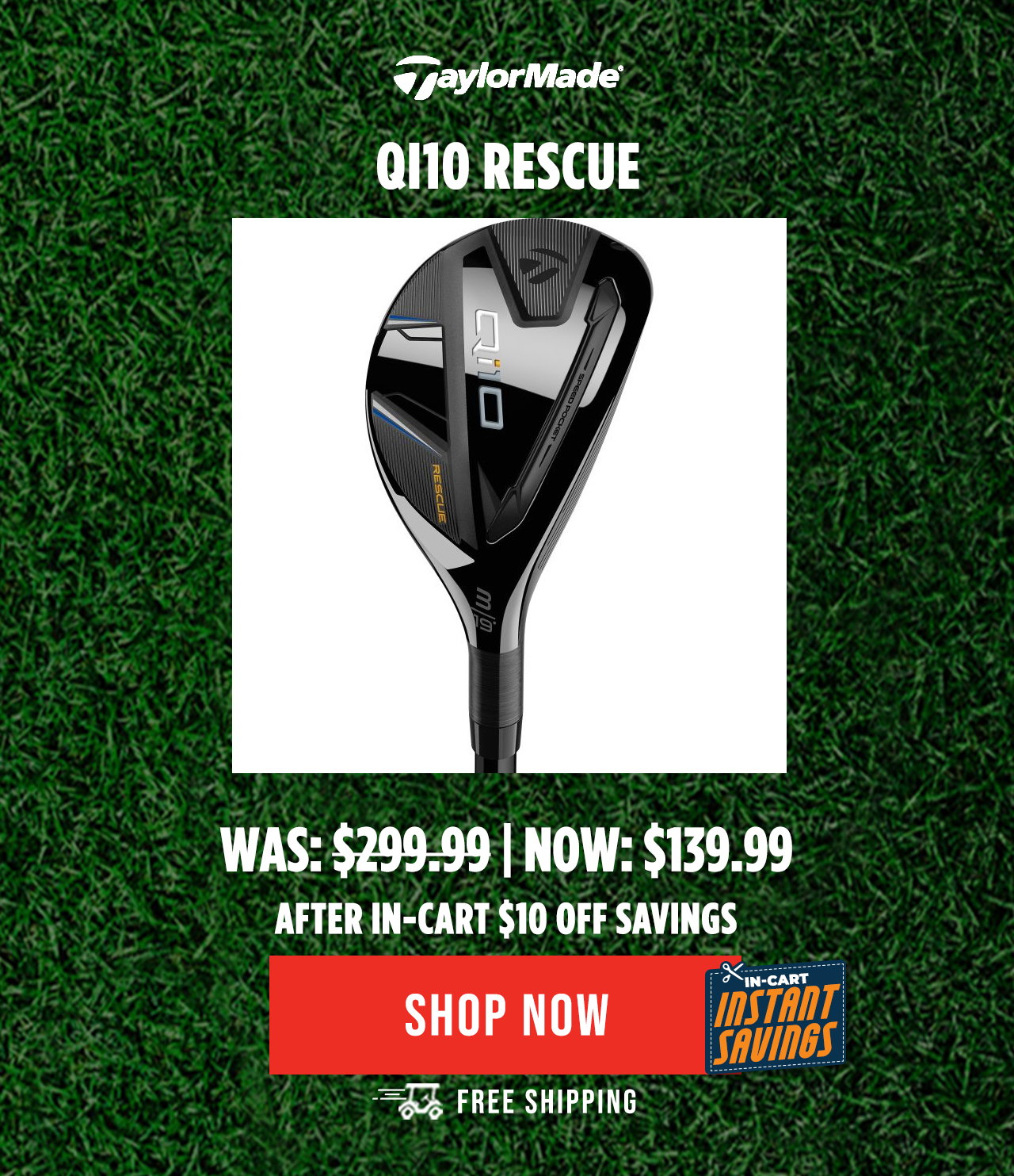 TaylorMade Qi10 Rescue Hybrids - ON SALE