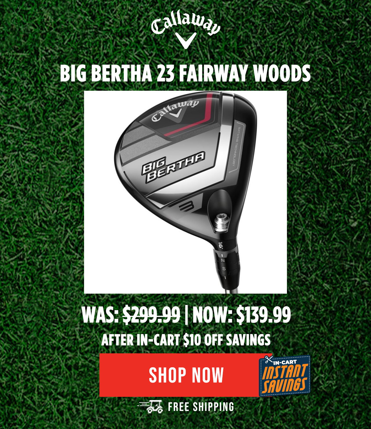 Callaway Big Bertha 23 Fairway Woods - ON SALE