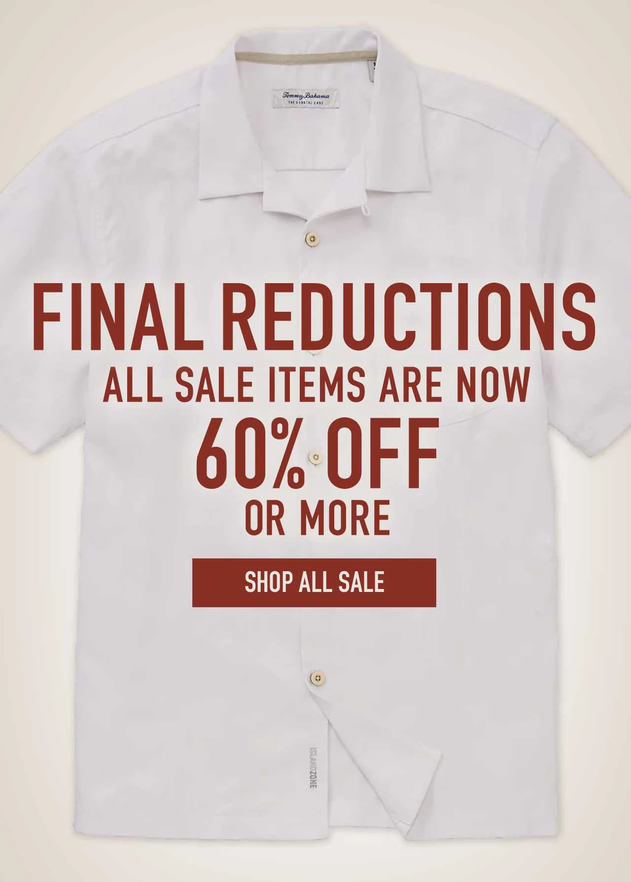 Final Call — Men's shirts up to 60% off at Westport Big & Tall. Limited sizes remaining.