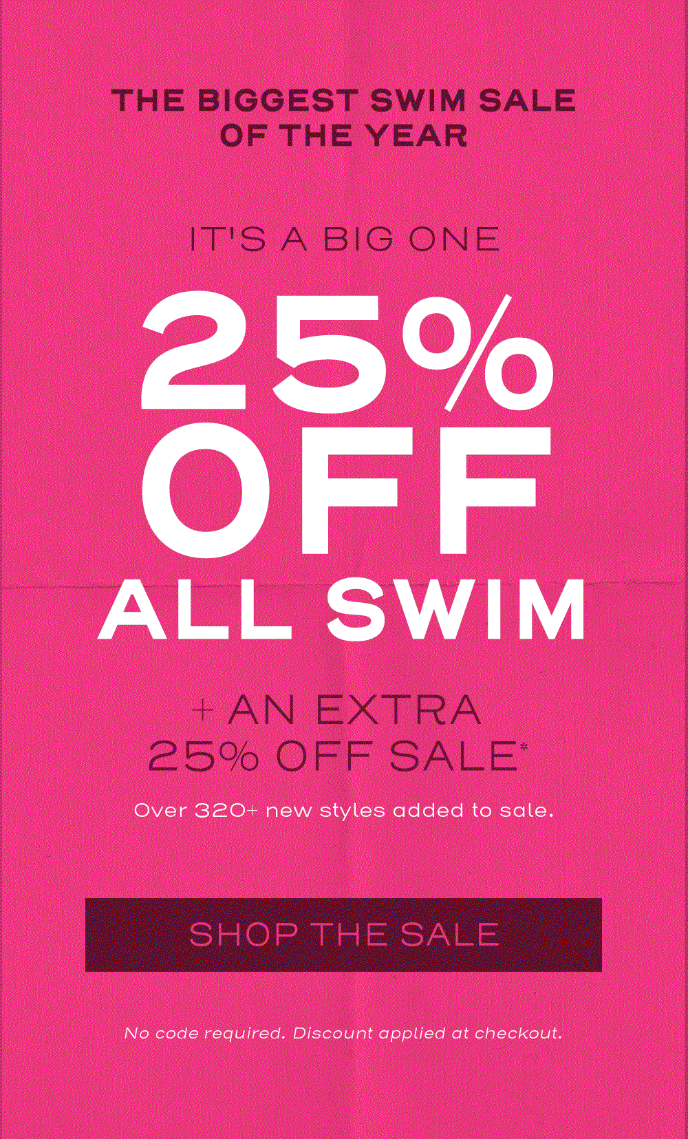 25% Off All Swim