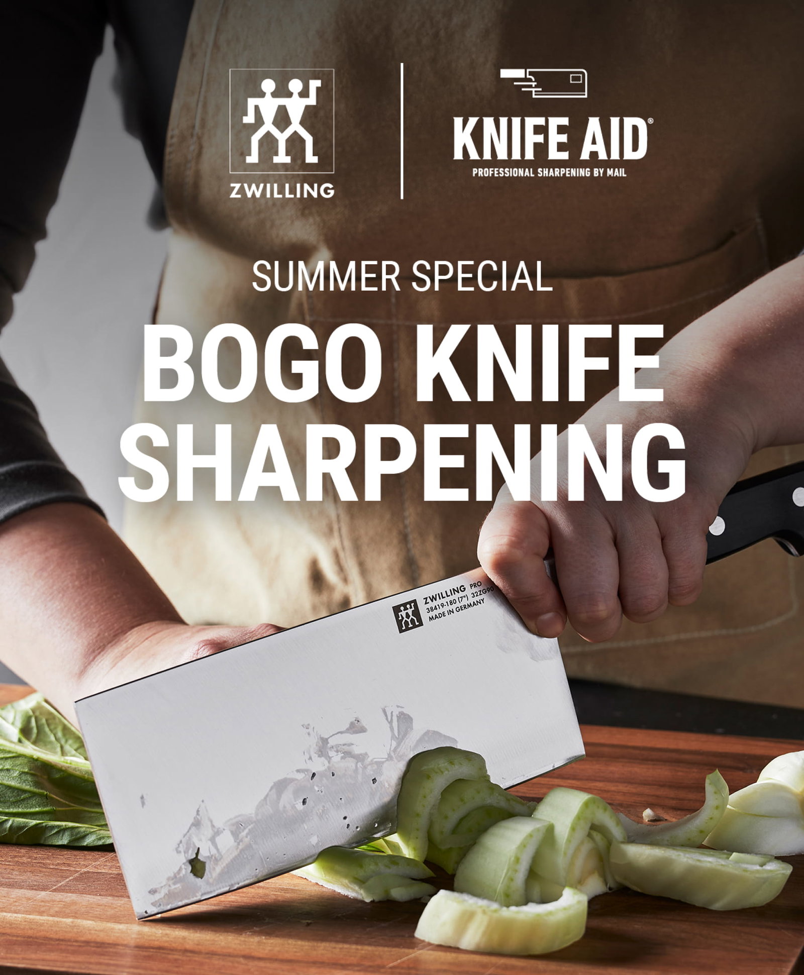BOGO Knife Sharpening from Knife Aid