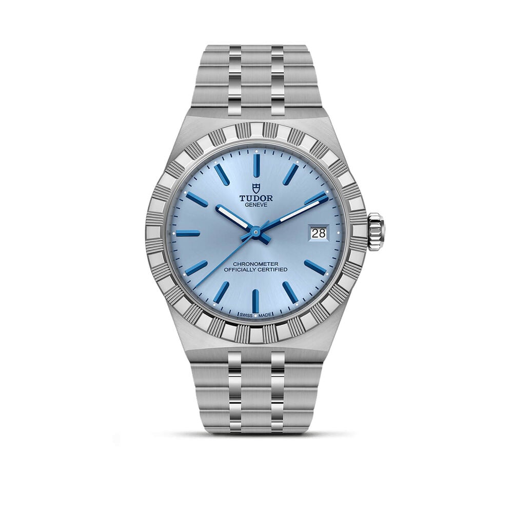 TUDOR Royal 36mm Light Blue Dial Stainless Steel Bracelet Watch 