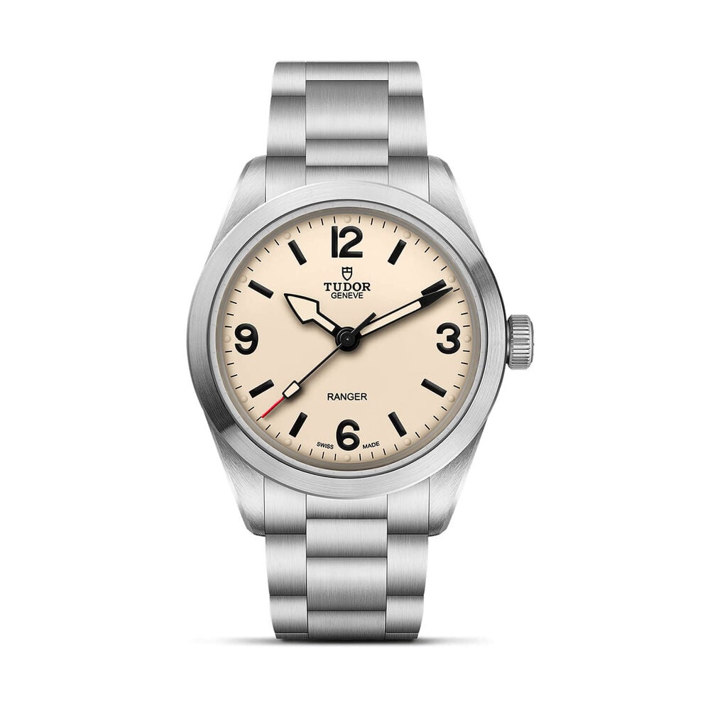 TUDOR Ranger 39mm Dune White Dial Steel Bracelet Watch 