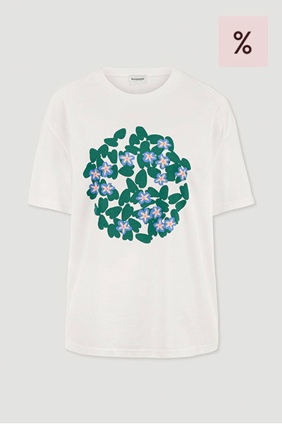 Print T-Shirt Oversize LIV LEE aus reiner Bio-Baumwolle
