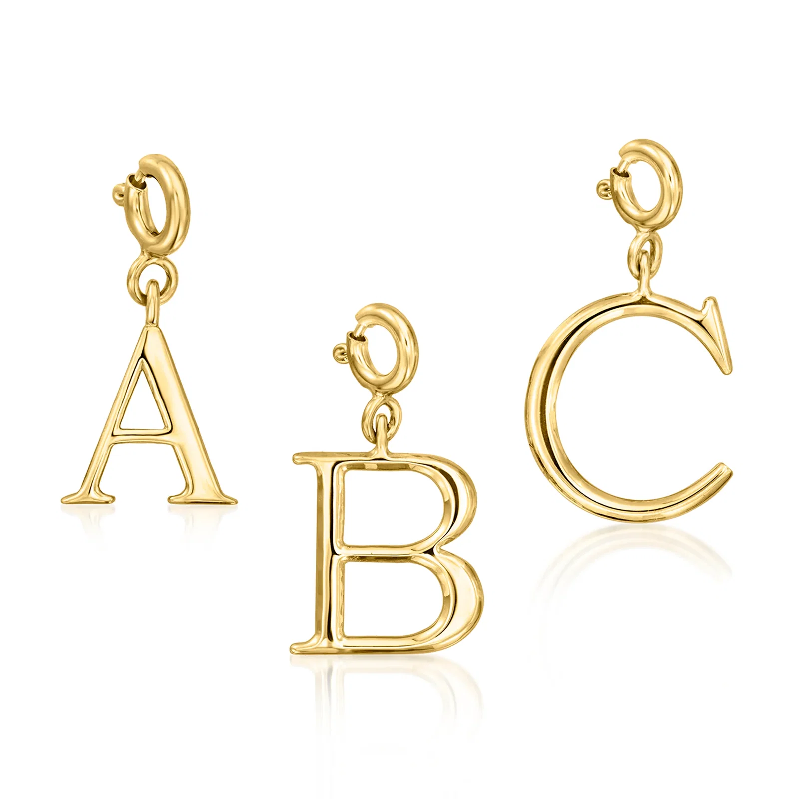 Image of 18kt Gold Over Sterling Initial Charm