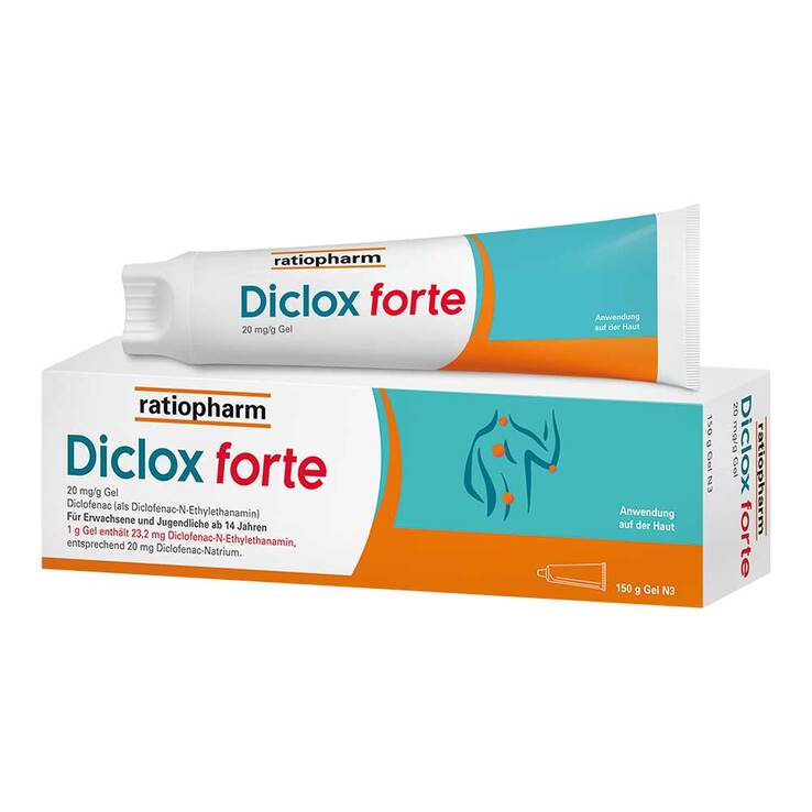 Diclox forte - Schmerzgel 2 %, mit Diclofenacāµ