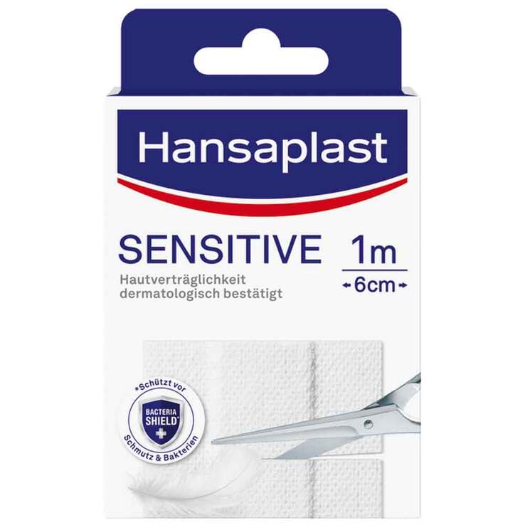 Hansaplast Sensitive Pflaster hypoallergen 6 cmx1 m