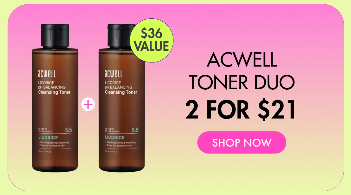 Acwell Toner Duo 2 for $21