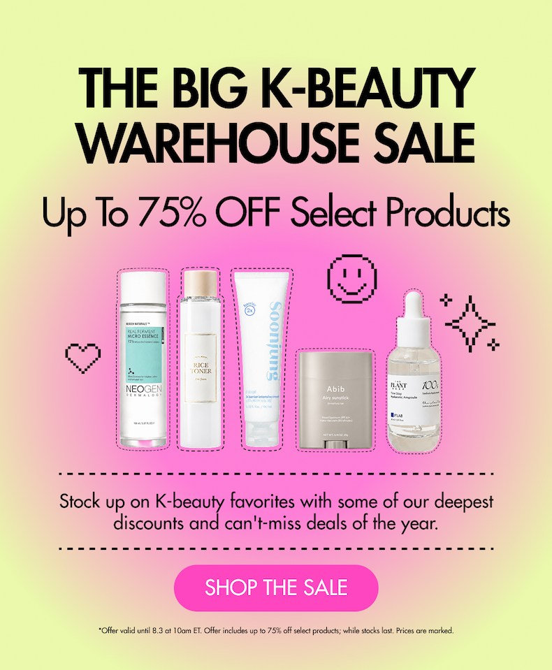 The Big K-Beauty Warehouse Sale up to 75% OFF Select Products
