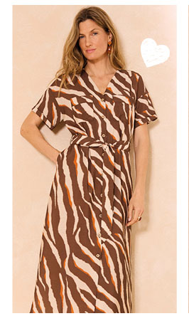 Zebra print dress