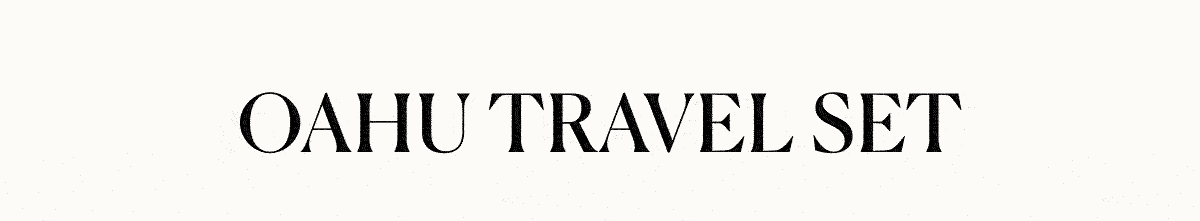 oahu travel set