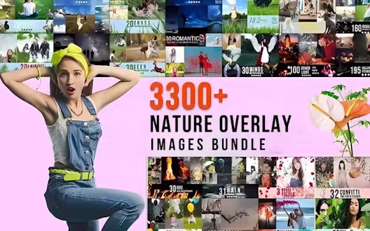 3300+ Nature Overlay Images Bundle | Extended License