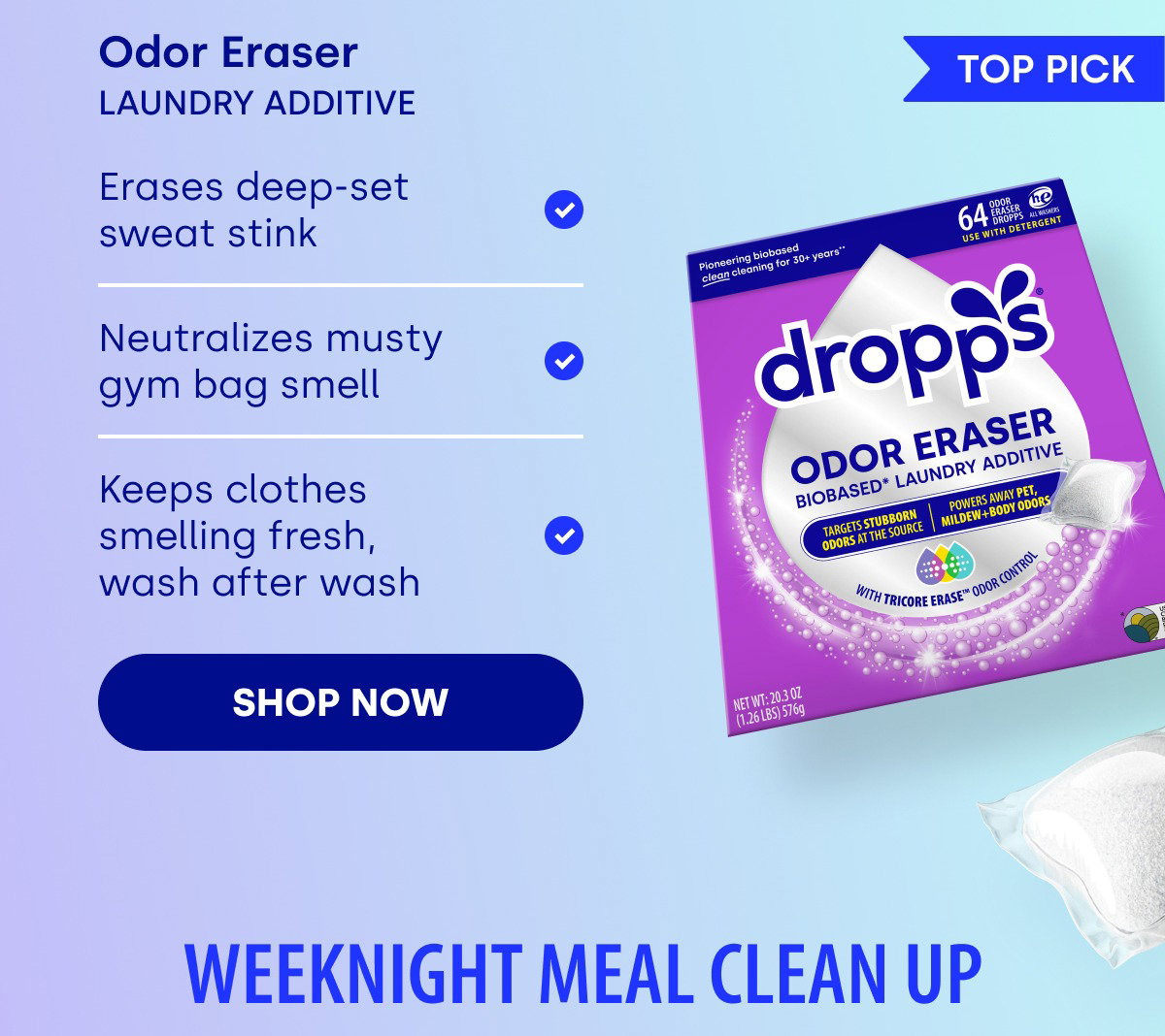 ODOR ERASER LAUNDRY ADDITIVE | TOP PICK
