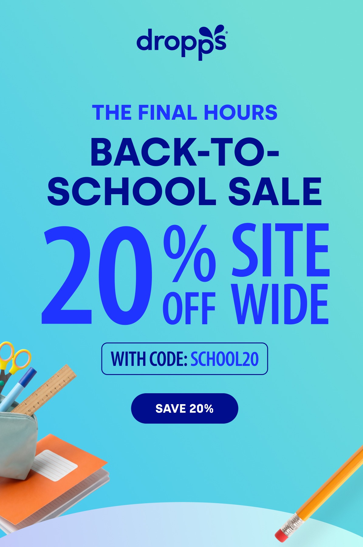 Final Hours Back-to-school sale | 20% OFF SITEWIDE | SHOP NOW