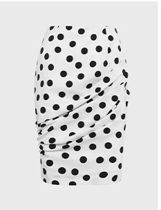 Polka Dots High Waisted Skirt