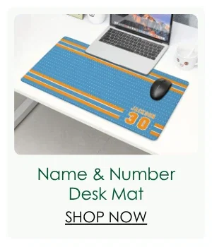 Name & Number Desk Mat