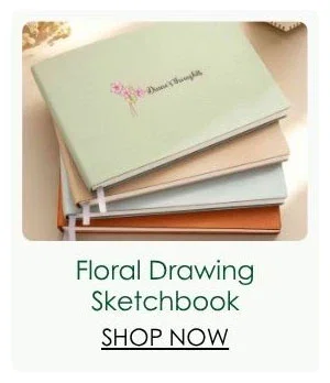 Floral Drawing Sketchbook